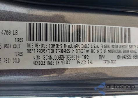 2017 Jeep Compass Trailhawk из США, поврежденный, VIN 3C4NJDDB2HT630610